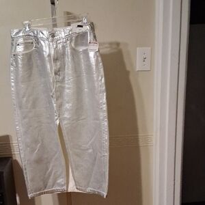Abercrombie & Fitch High Rise White Jeans